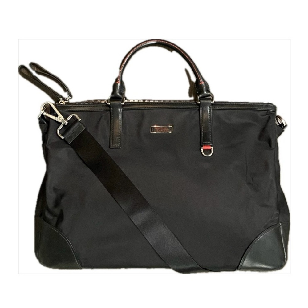 EUC Tumi Black Nylon Tote Bag